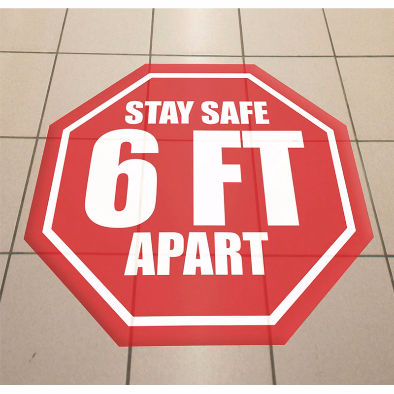 117 - 144 Sq In Custom Floor Decal