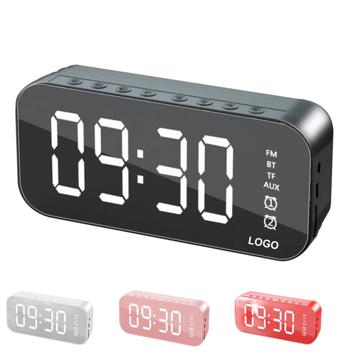 Mini Wireless Speaker with Clock (direct import) 1