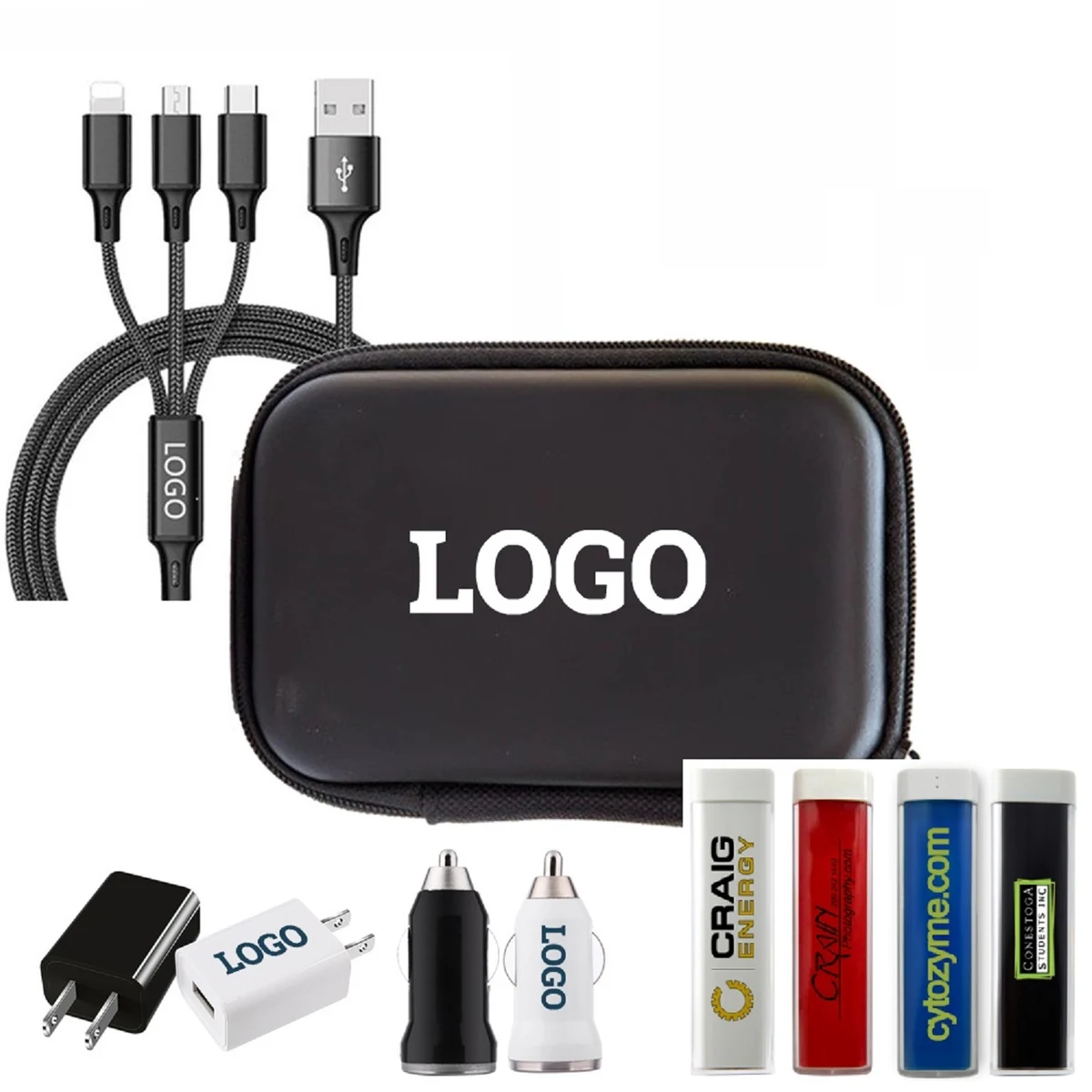 4-in-1 Power Bank Mobile Travel Charging Set 1