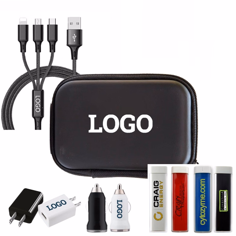 4-in-1 Power Bank Mobile Travel Charging Set