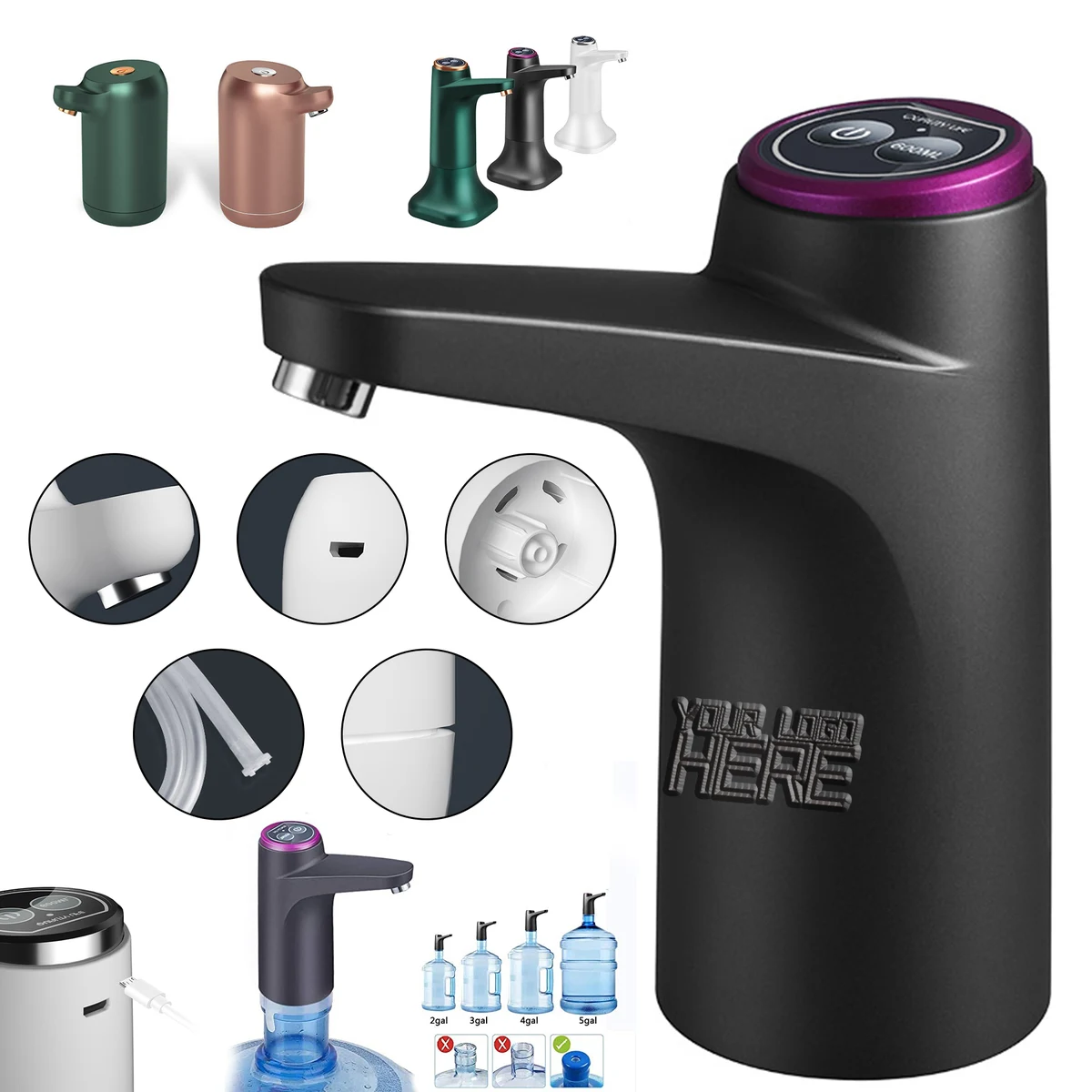 Portable Water Bottle Pump 1