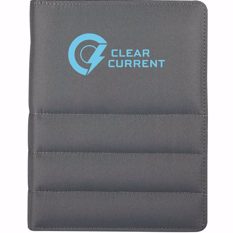 Puffer Zippered Padfolio with FSC© Recycled Paper