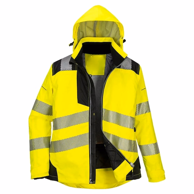 Hi Vis Bomber Reflective Safety Winter Jacket Workwear