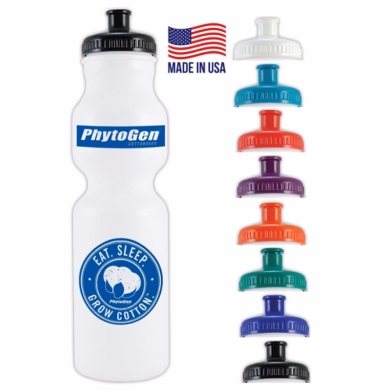 28 Oz. Plastic Bike Bottle Push Spout