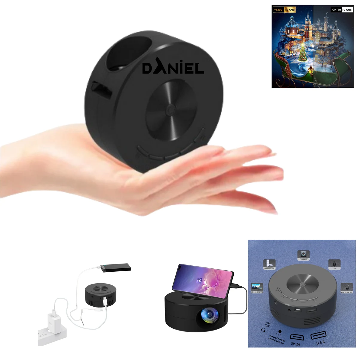 Ultra-Mini Portable Wired Projector 1