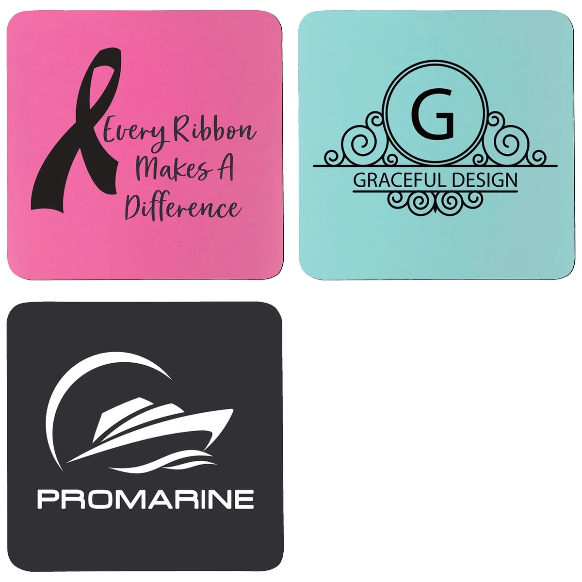 3 3/4" x 3 3/4" Square Silicone Coaster 1