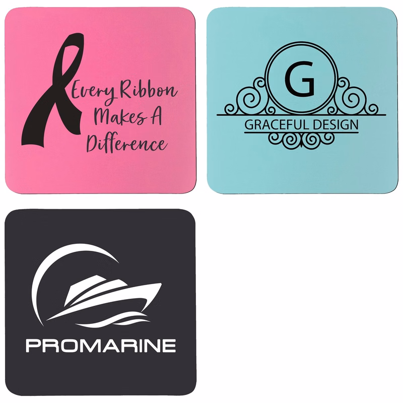 3 3/4" x 3 3/4" Square Silicone Coaster