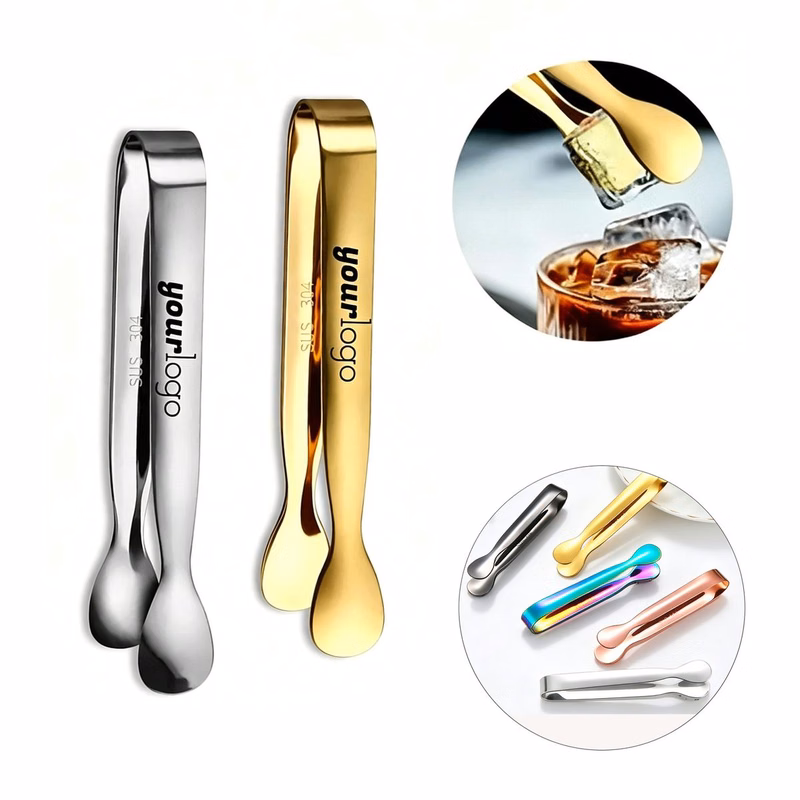 Promotional Colorful Stainless Steel Ice Tongs