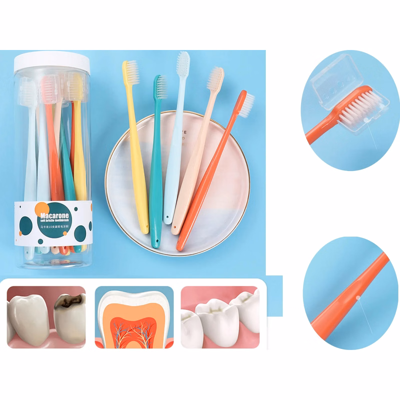 10PCS Soft Bristle Toothbrushes