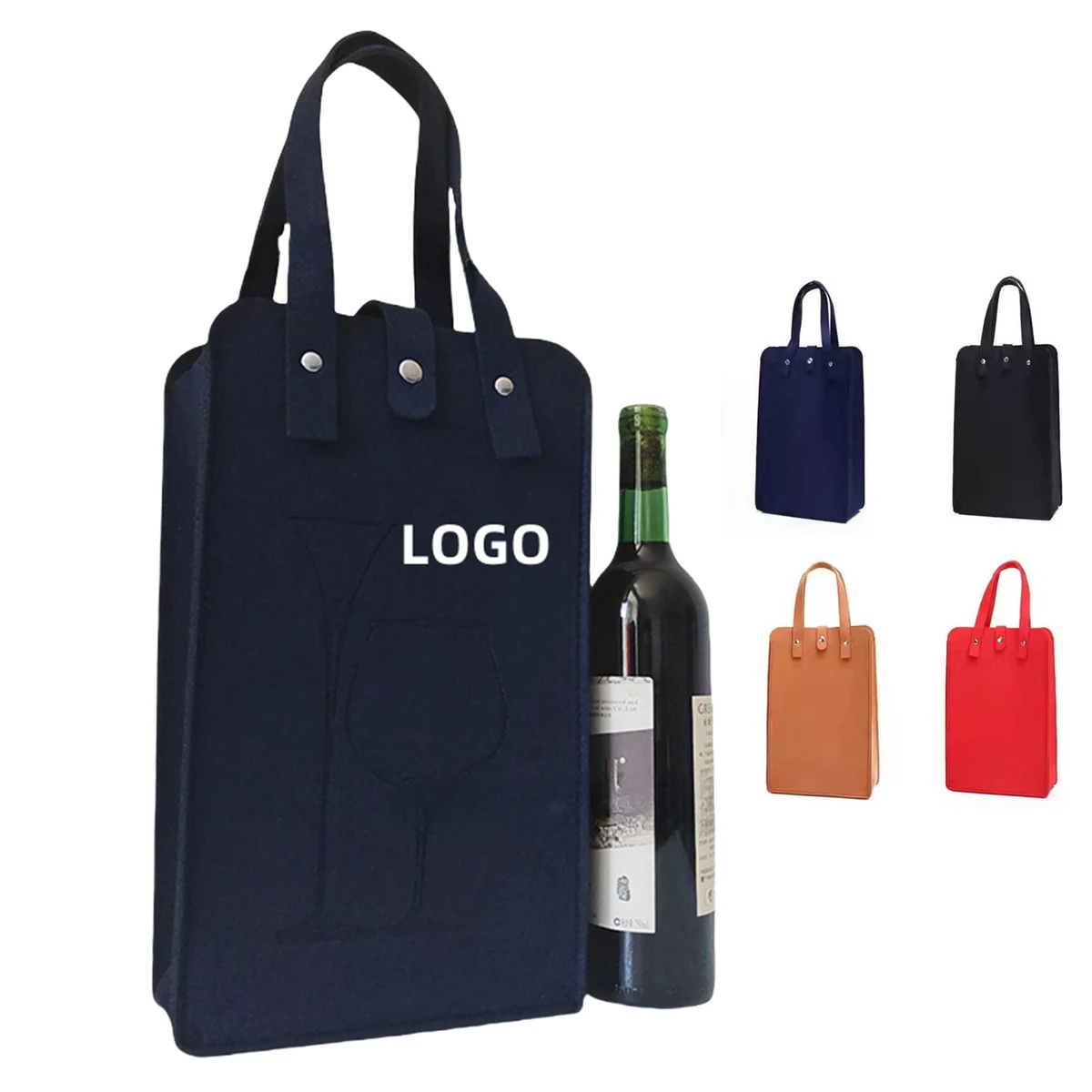 Felt Wine Carrier Tote Bag 1