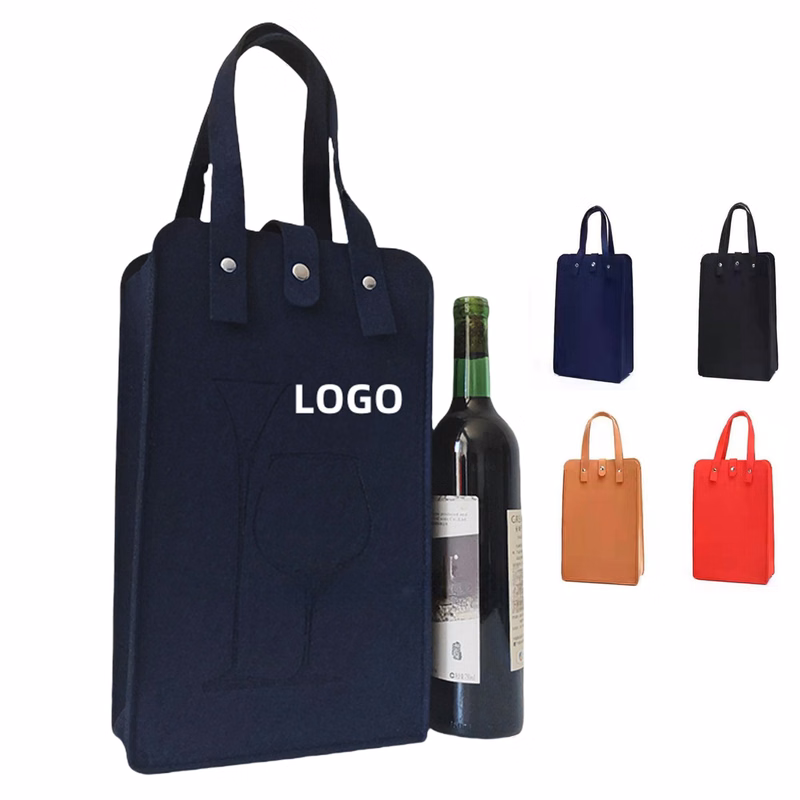 Felt Wine Carrier Tote Bag