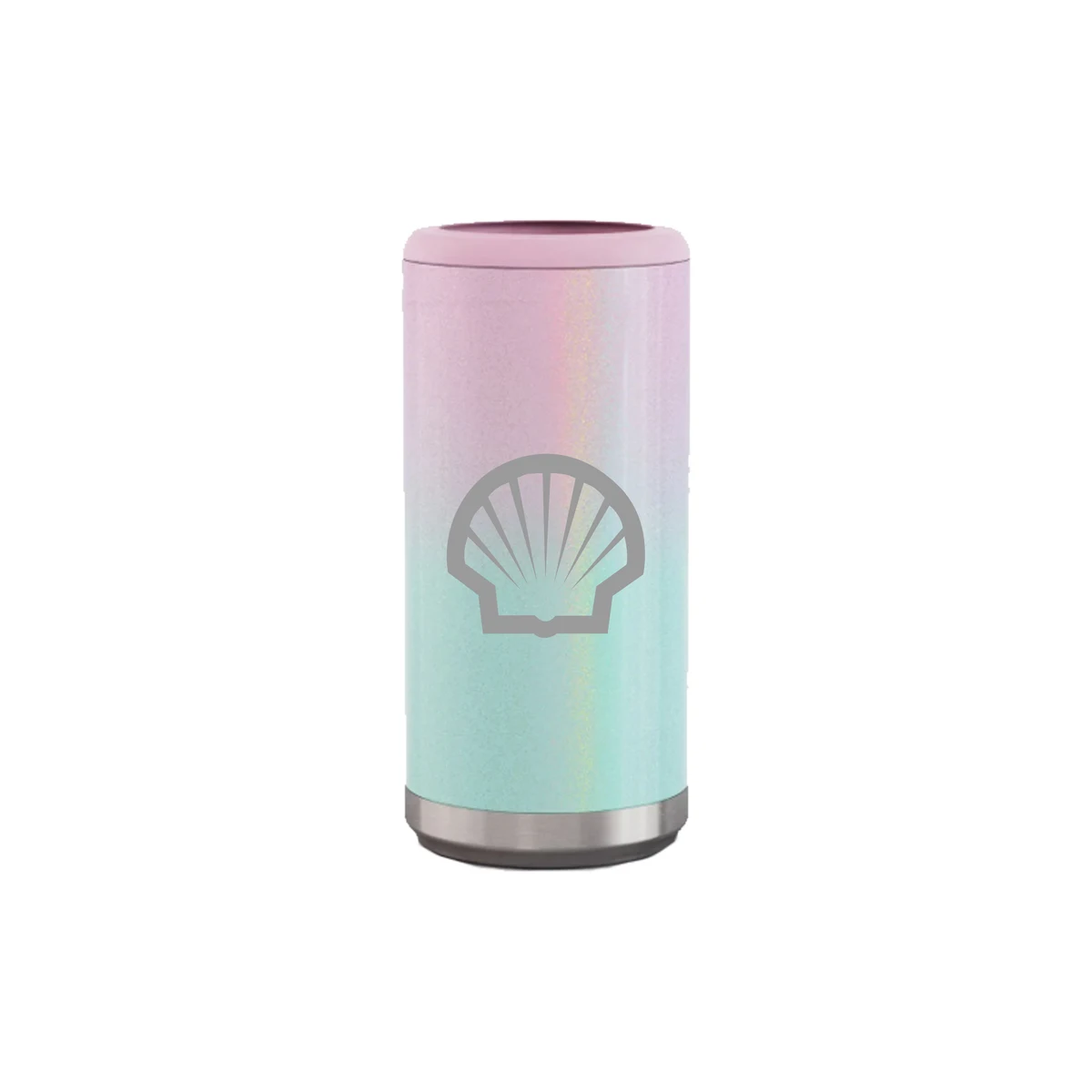12 Oz. Ombre Seablush Stainless Steel Skinny Can Cooler 1