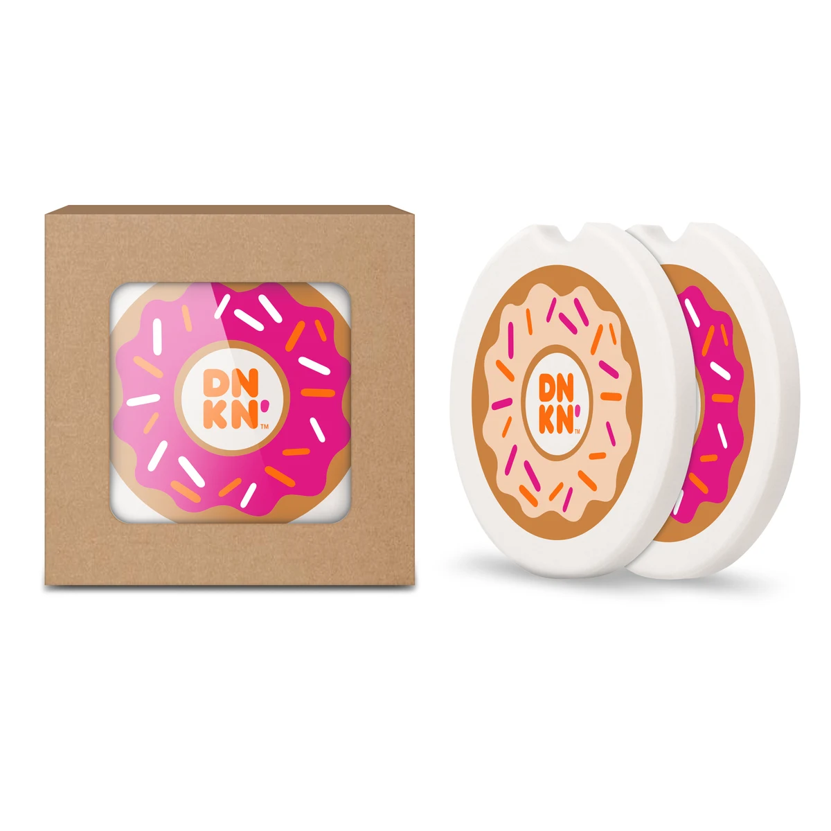 Absorbing Stone Car Coaster Set 1