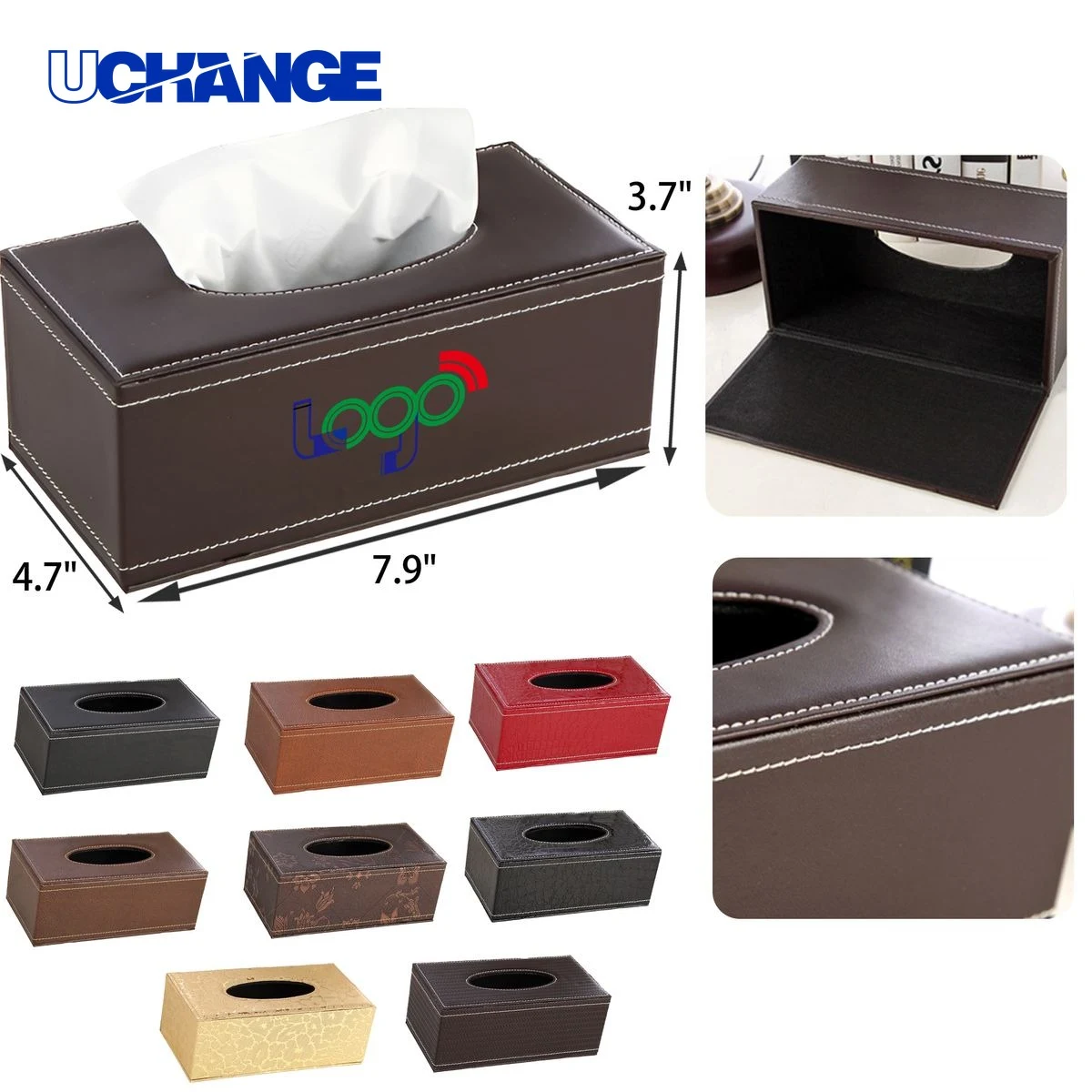 PU Leather Tissue Box 1