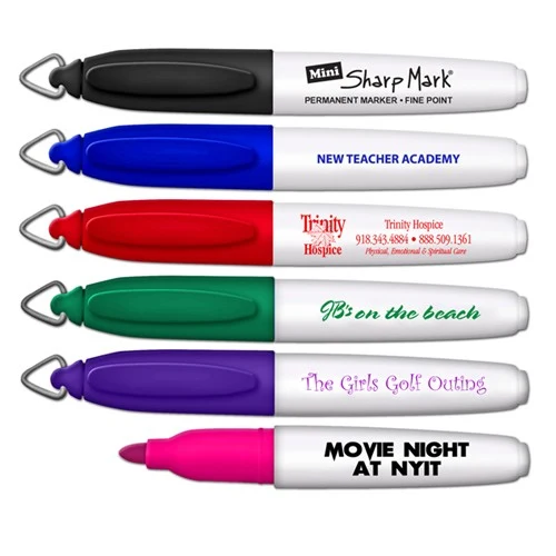 Mini Sharp Mark Permanent Marker with Key Ring Cap 1
