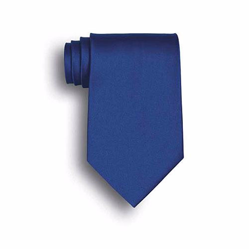 Royal Blue Polyester Satin Tie