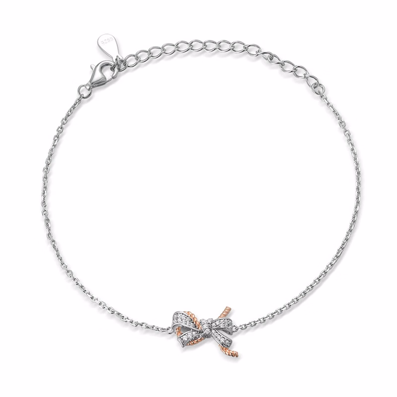 Silver Fashion bow bracelet