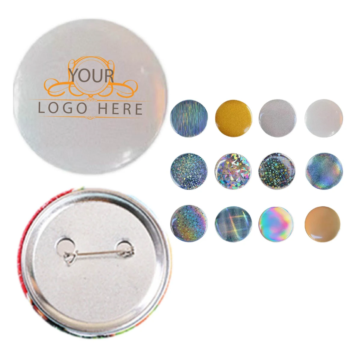 Custom Buttons - 1 1/2 Inch Round, Pin-back 1