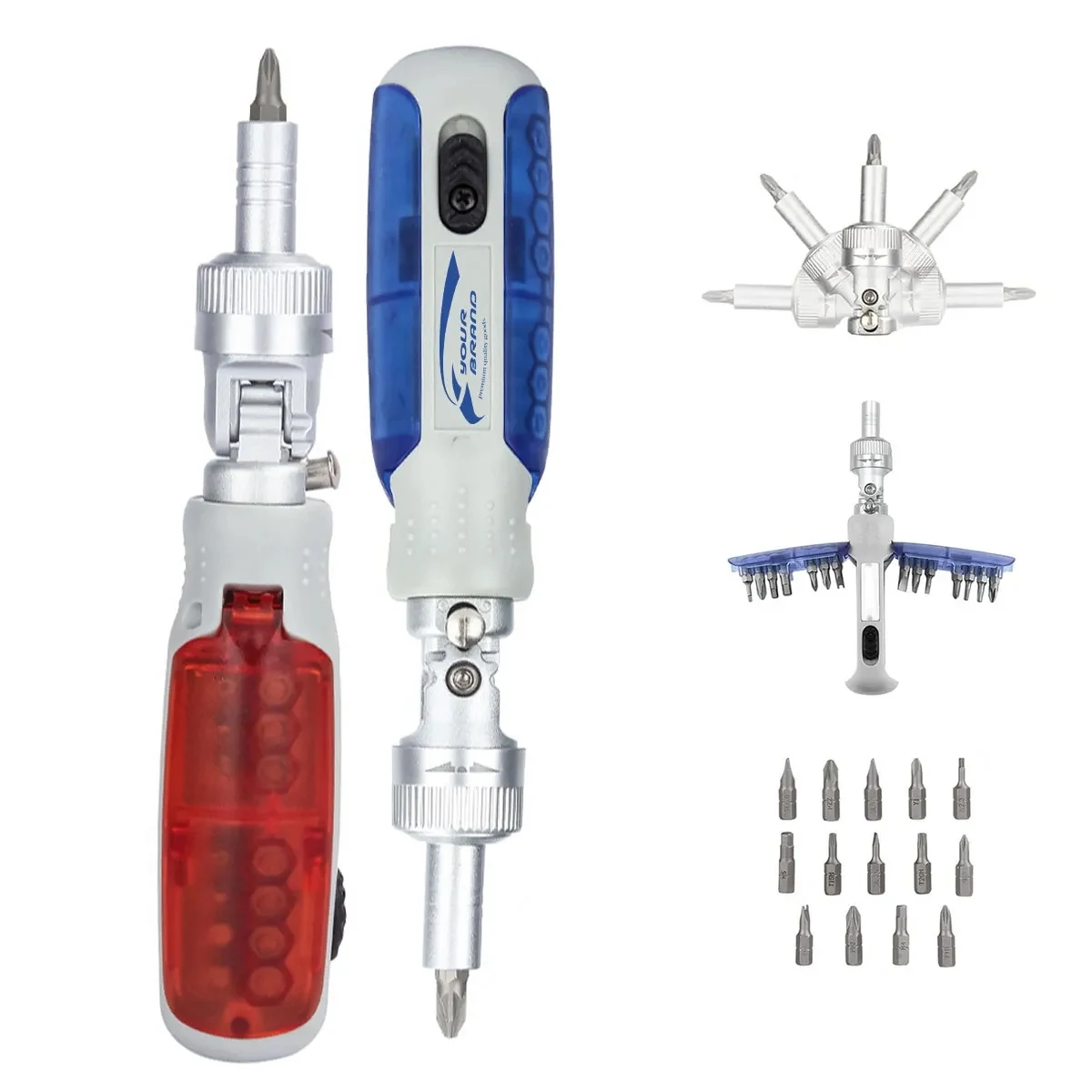 14-in-1 Portable Home Magnetic Ratchet Screwdriver Set 1