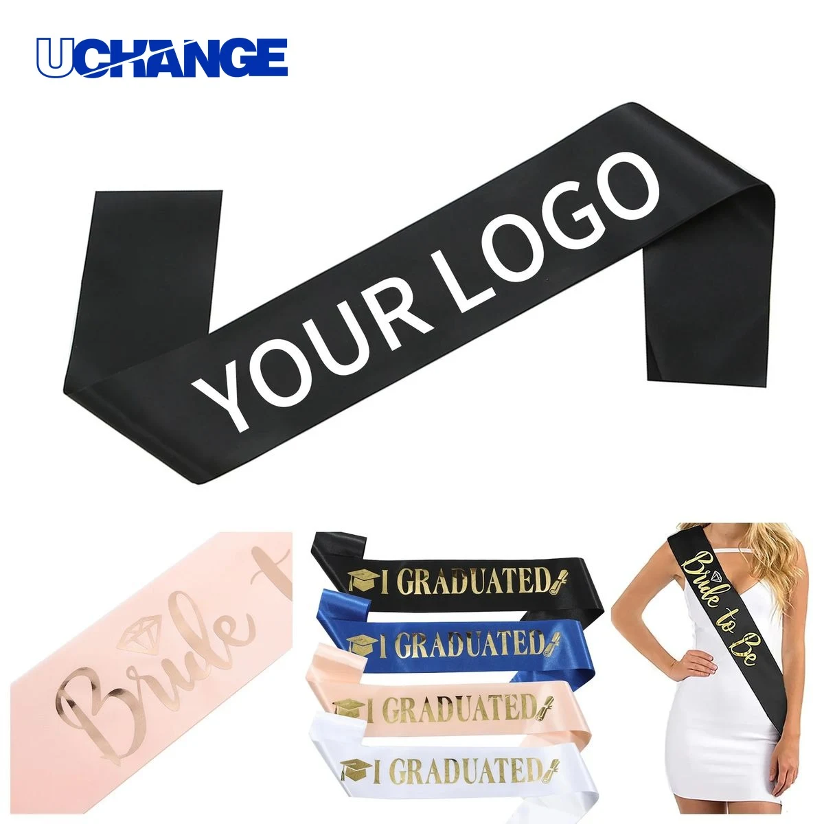 Satin Pageant Sash 63" x 3.7" for Events 1