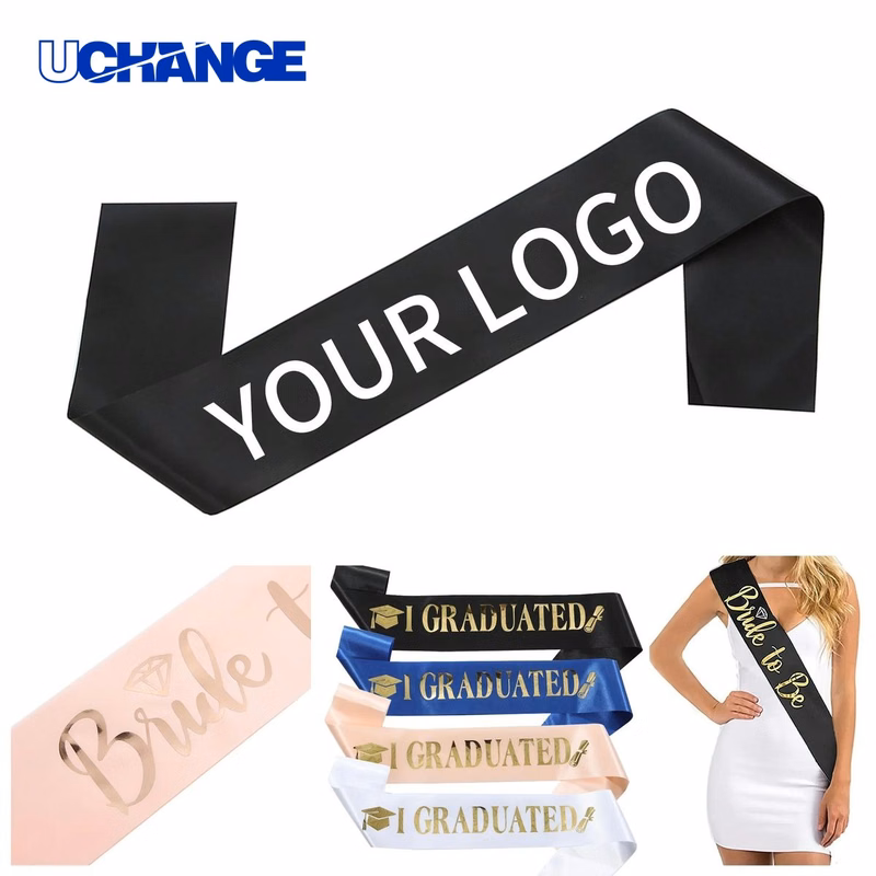 Satin Pageant Sash 63" x 3.7" for Events