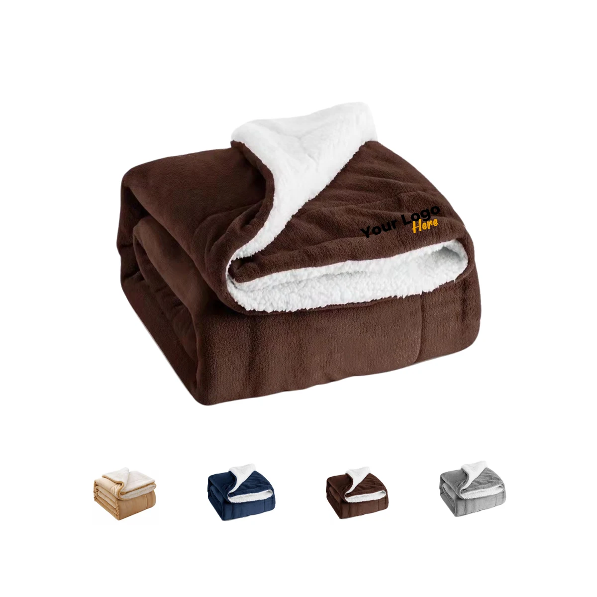 Cozy Double-Layer Flannel Blanket - MOQ of 50 Pieces 1