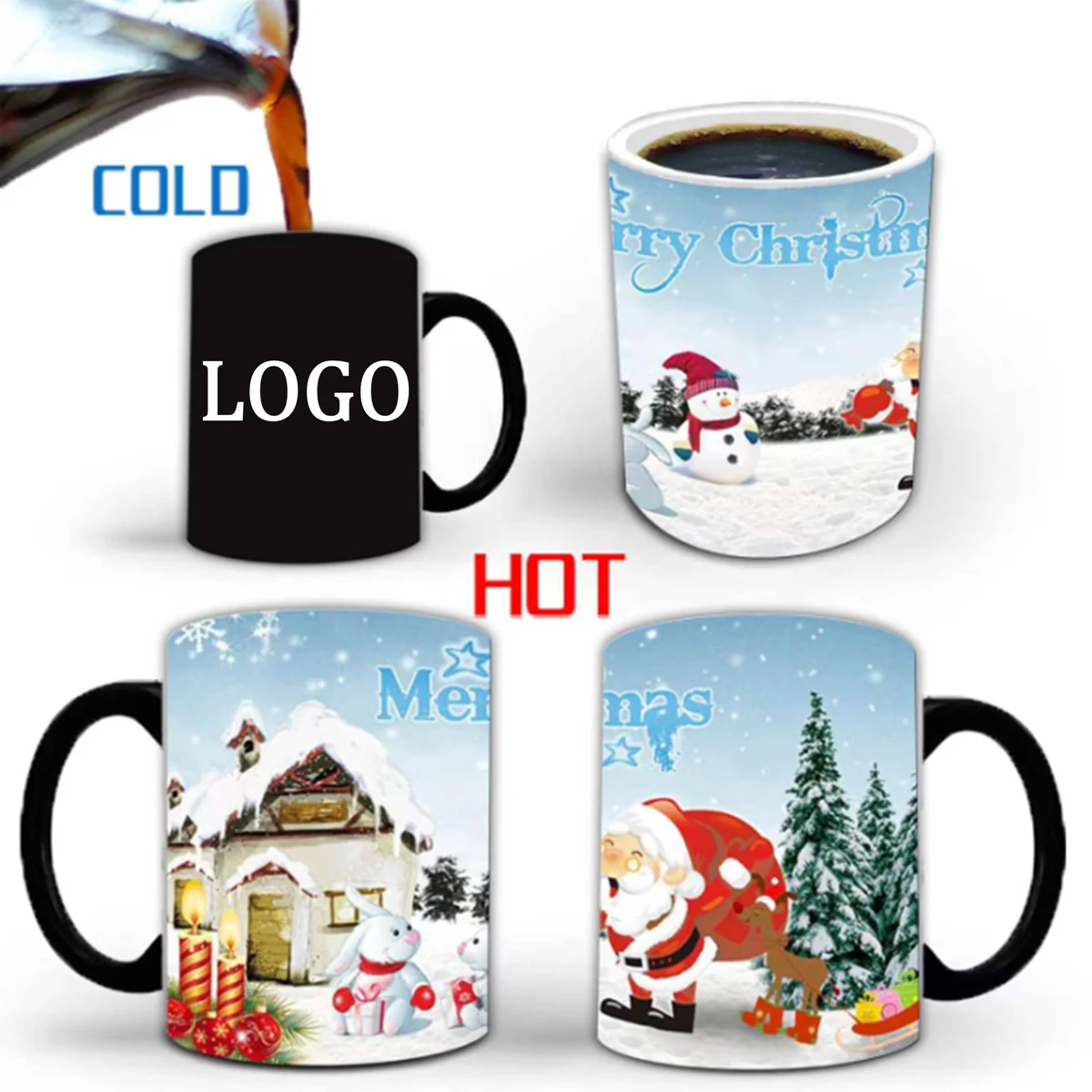 Christmas Heat Sensitive Color Changing Mug 1