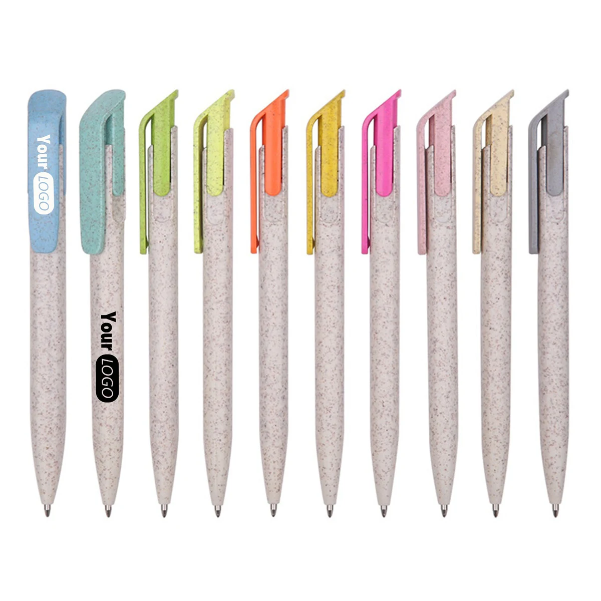 Wheat Color Matching Press Ballpoint Pen 1