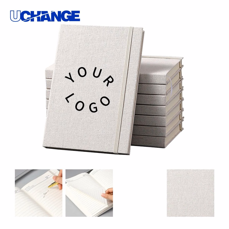 A5 Linen Cover Notebook with 100 Pages