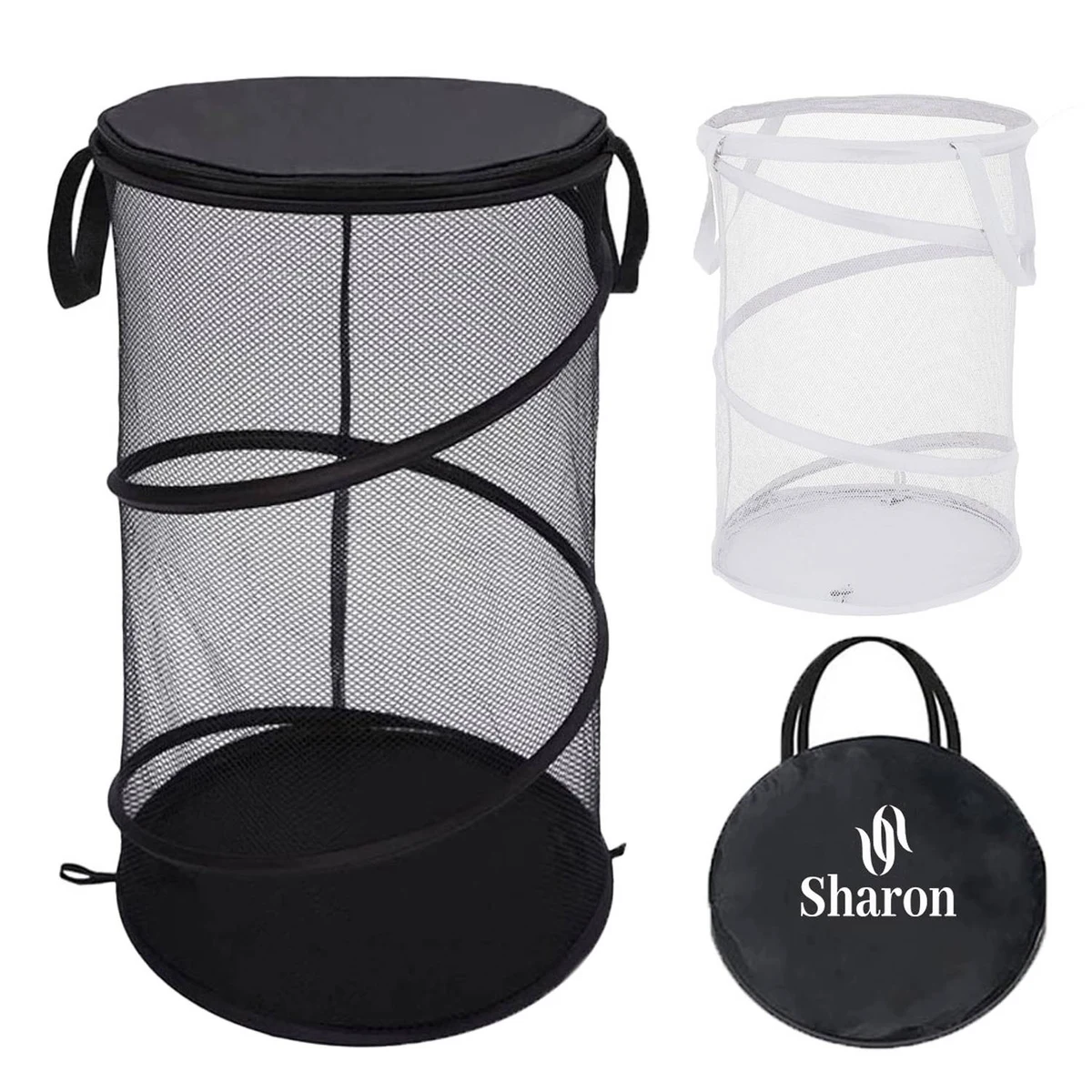 Large Collapsible Mesh Laundry Basket 1