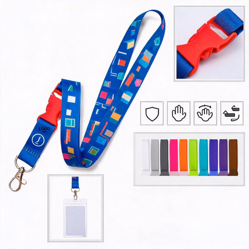 Journey Themed Blue Lanyard for ID Badges