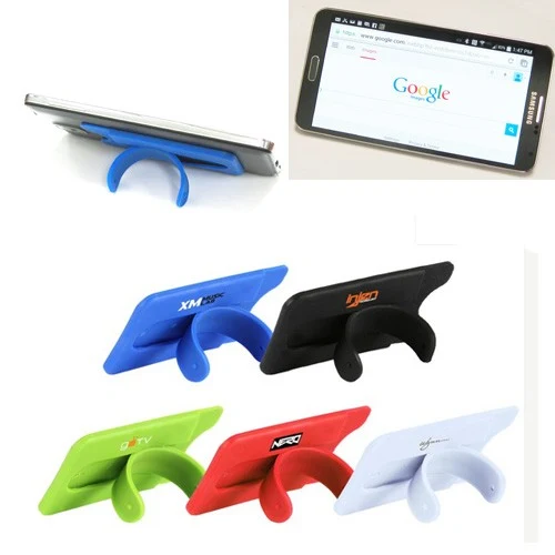 Silicon Cellphone Business Card Holder w/ Stand 1