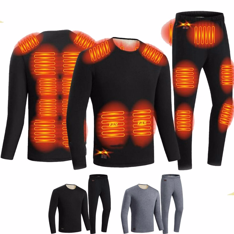 Heating Thermal Underwear Set USB Rechargeable for Men