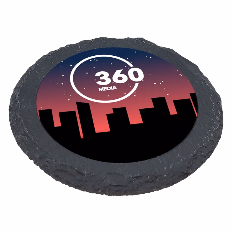 Ultra Vivid Slate Coasters