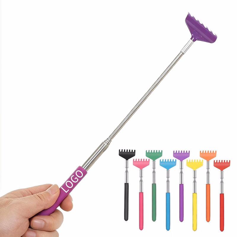 Seven-Pronged Stainless Steel Telescopic Back Scratcher
