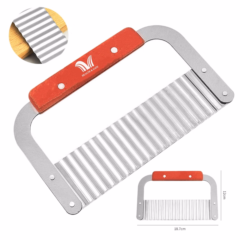 Stainless Steel Wavy Potato Crinkle Cutter