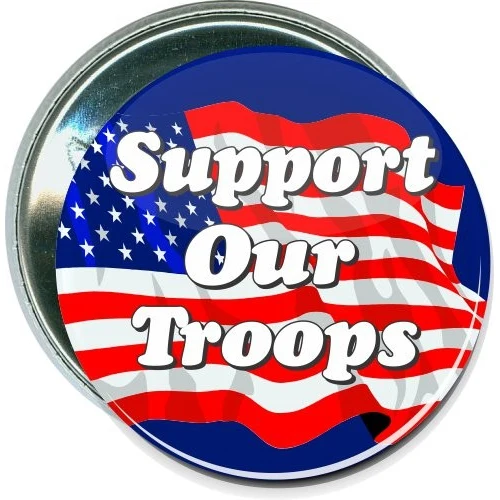 Support Our Troops, Military Button 1