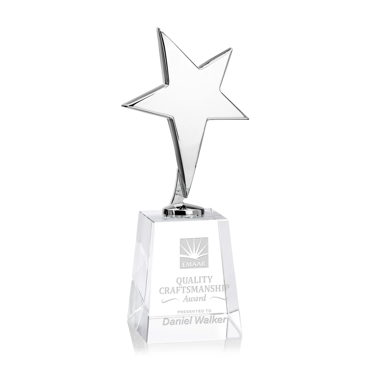 Tuscany Chrome Star on Celestina Base - Clear 1