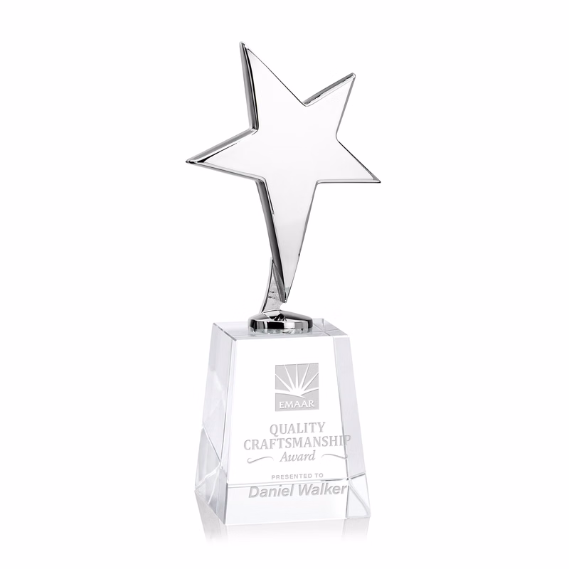 Tuscany Chrome Star on Celestina Base - Clear