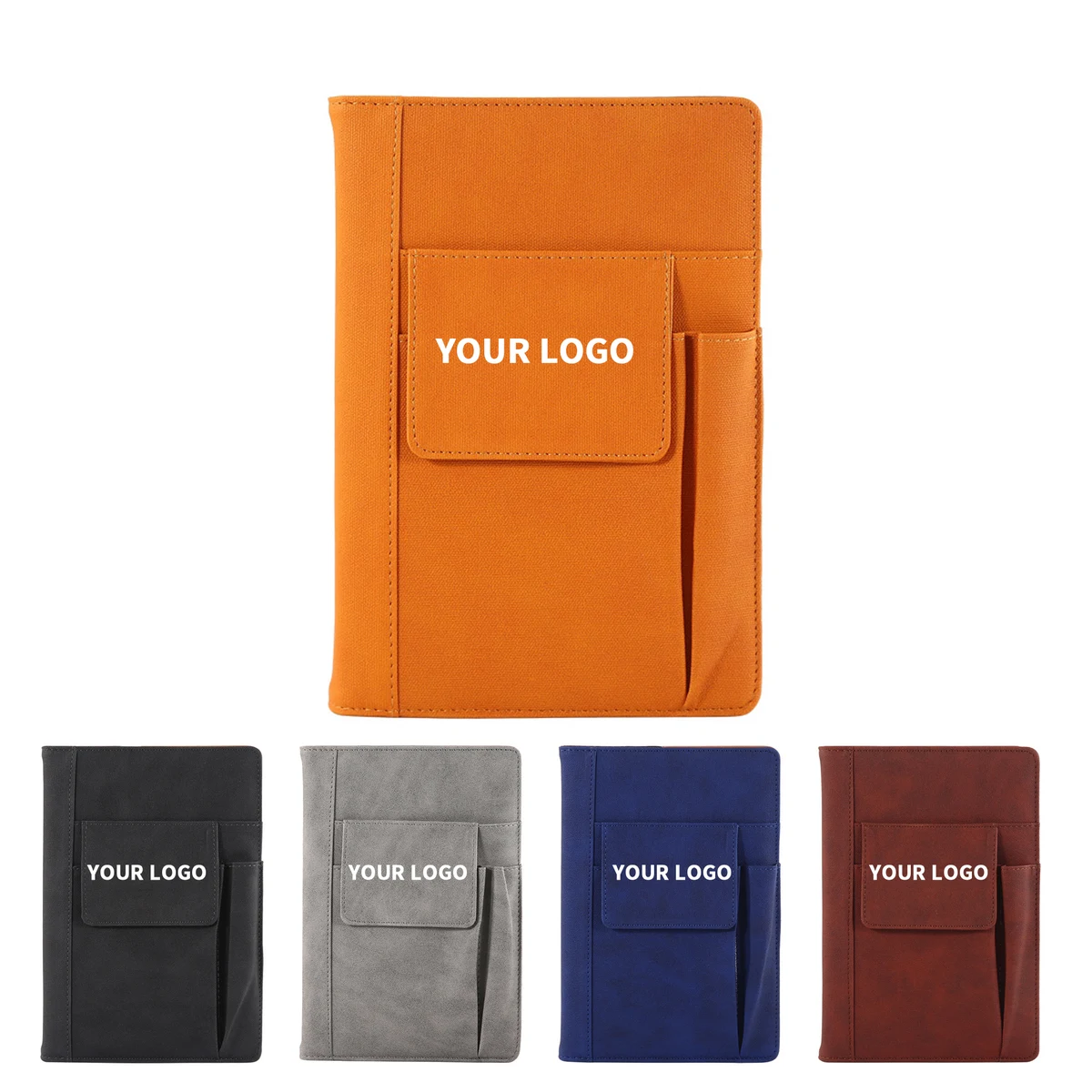 Multi Functional Notebook With Pen Slot And Storage Pockets A5 8.66" x 5.9" 1