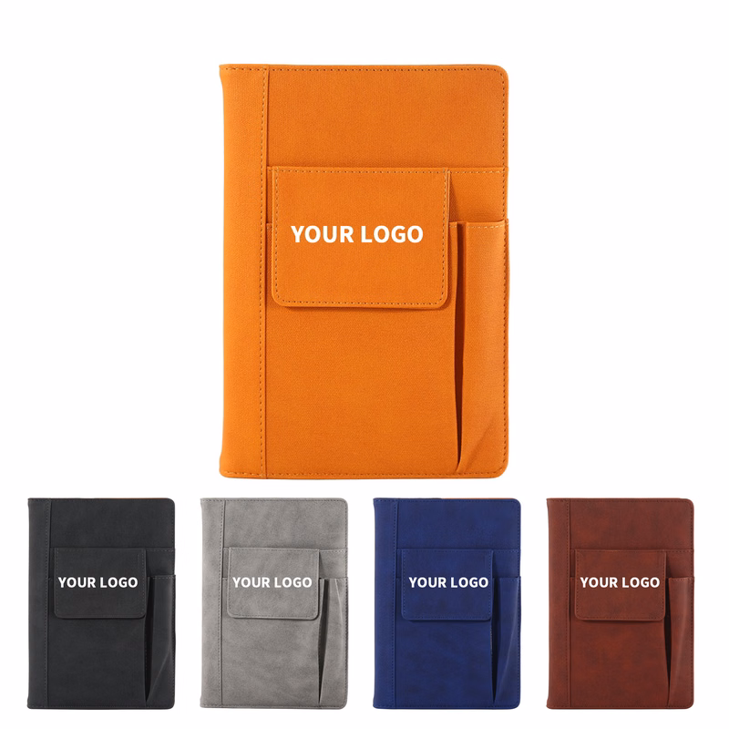 Multi Functional Notebook With Pen Slot And Storage Pockets A5 8.66" x 5.9"