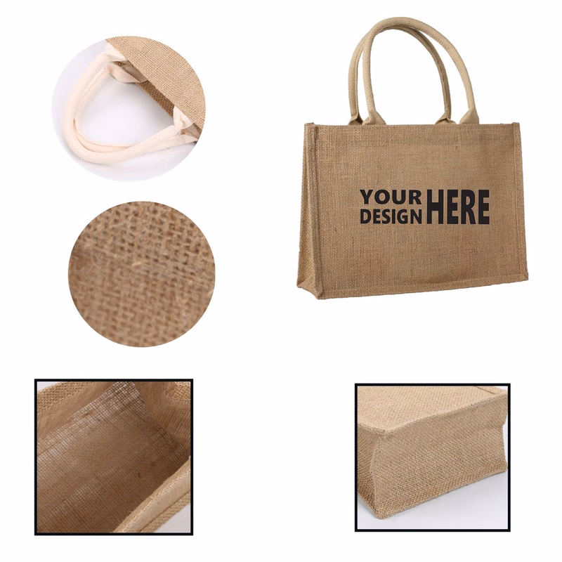 Burlap Tote Bag