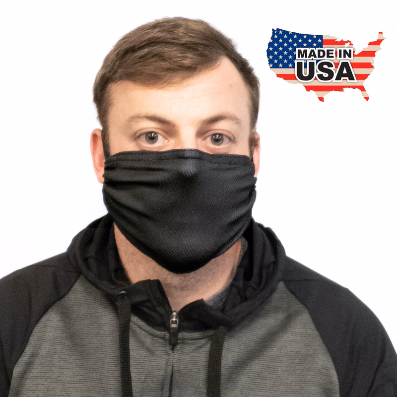 Black Microfiber Face Mask