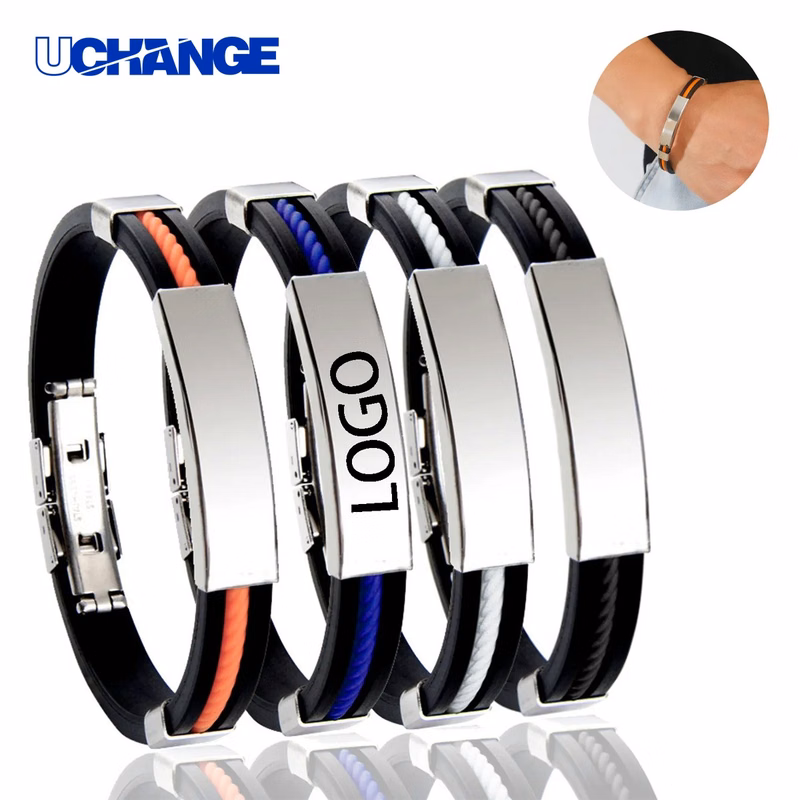 Titanium Steel Silicone Bracelet Premium Hybrid Wristwear