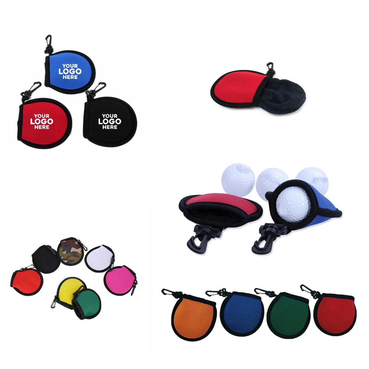 Neoprene golf cleaning bag MOQ 10 pcs 1