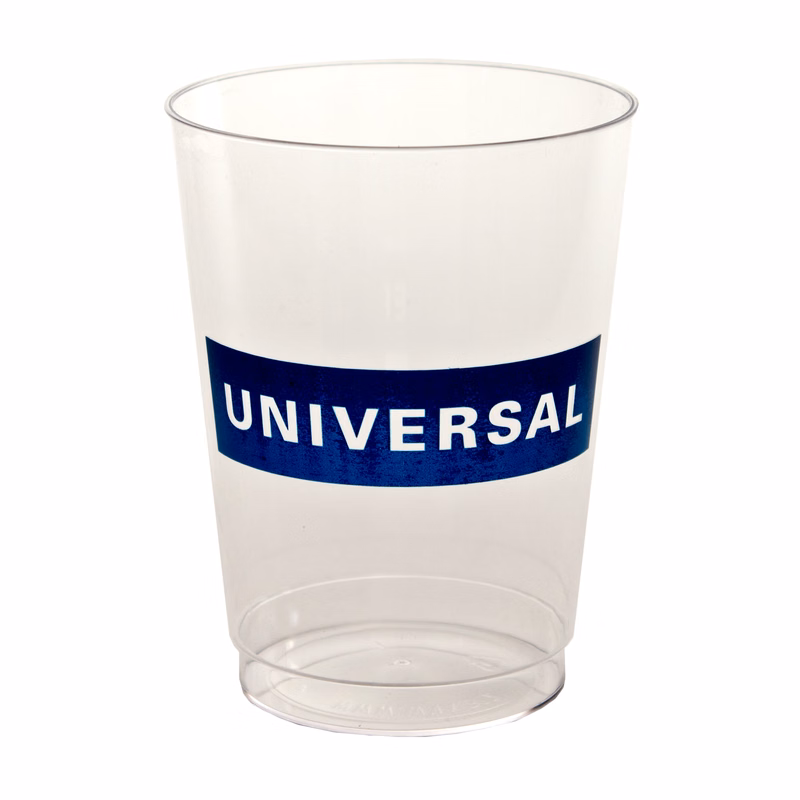 10oz. Tall Clear Plastic Hard-Sided Tumbler
