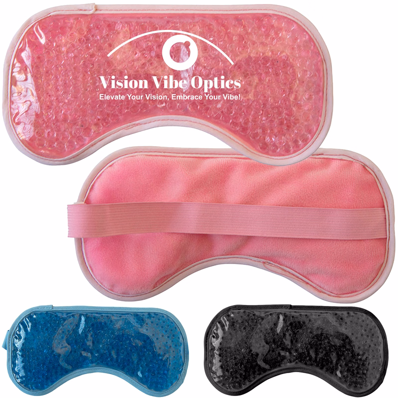 Hot/Cold Gel Bead Packs - Plush Eye Mask