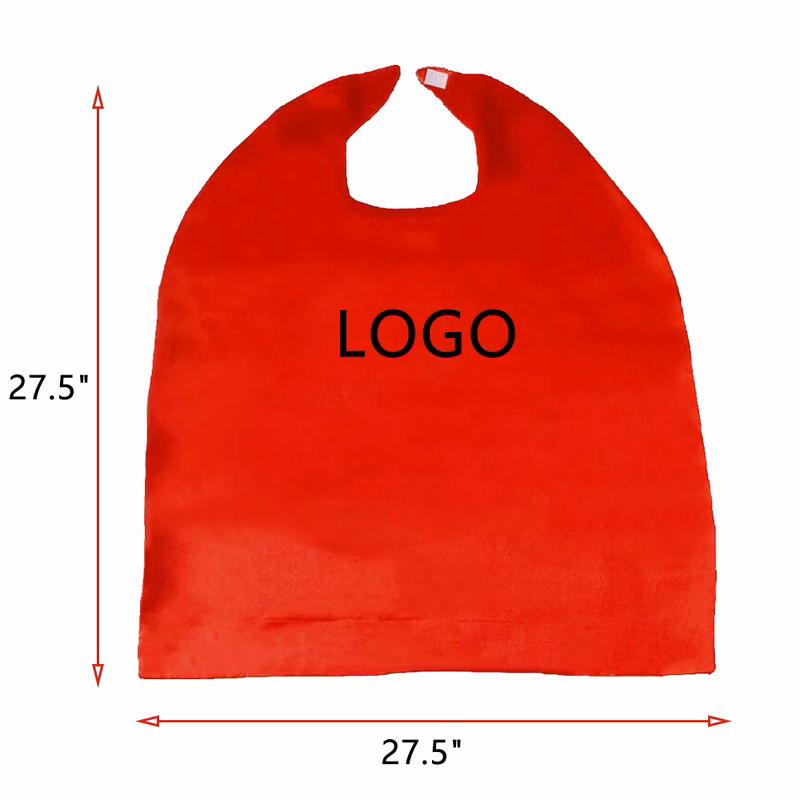 A double-layer customizable cape available in various colors and sizes