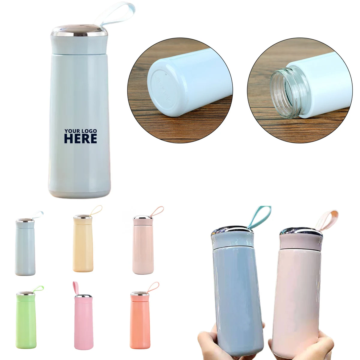 13 Oz Glass Water Bottles 1