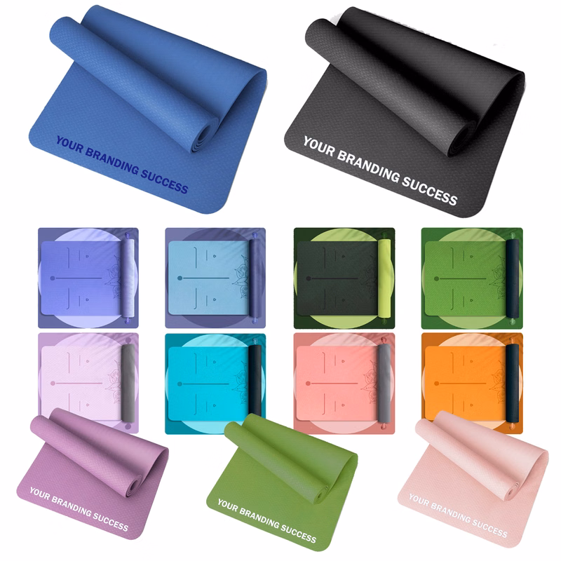 MOQ10 TPE Double-Layer Multi-Color Yoga Mat